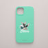 Funda verde menta con ilustración de una gaviota sobre una ola y la palabra "Brava" en tipografía blanca, diseño de Son un Toxo.