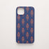 Funda de móvil Buti Mughal, diseño original de KARKASA, silicona azul marino