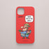 Funda roja con Dora y la frase “Quen ten cu ten medo!”. Diseño gráfico gallego de O Bichero x KARKASA.