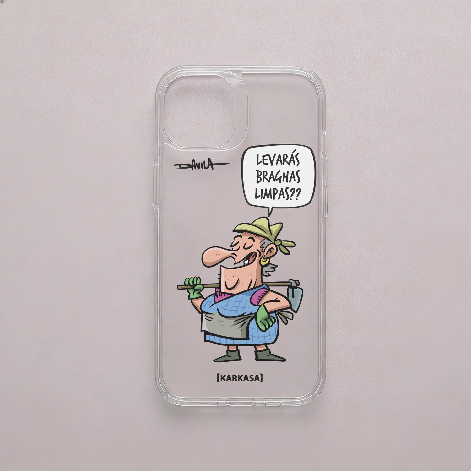Funda «Levarás braghas limpas?» — Luis Davila