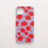 Funda KARKASA Silk Touch lila con estampado vibrante de amapolas rojas. Carcasa diseño floral rojo.