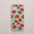 Funda KARKASA Silk Touch verde menta con estampado vibrante de amapolas rojas. Carcasa diseño floral rojo.