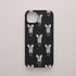 Funda KARKASA Silk Touch negra con estampado pop art de cabezas de cebra en blanco y negro. Carcasa diseño animal print moderno.