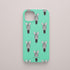 Funda KARKASA Silk Touch verde menta con estampado pop art de cabezas de cebra en blanco y negro. Carcasa diseño animal print moderno.