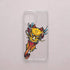 Funda KARKASA transparente antigolpes con ilustración colorida de una cabeza de dragón estilo tatuaje neo-tradicional, diseño de Gabriel Taccone.