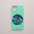 funda movil Marea Alta Taccone silicona color verde mar con diseño de marea ilustrada