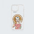 Funda KARKASA transparente antigolpes con ilustración del artista Daniel Buitrón: marinero con camiseta de rayas rojas, sable y una cacatúa blanca al hombro.